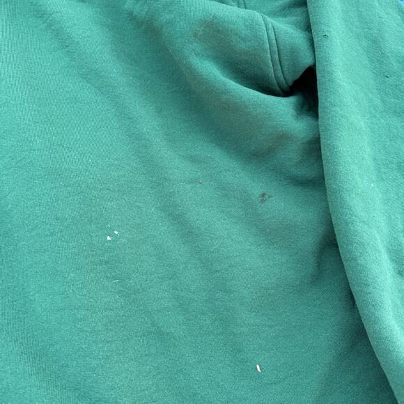 Vintage 90's Pluma Blank Green Thermal Lined Zip Up Hoodie Sweatshirt Sz 2XL XXL - Picture 6 of 9